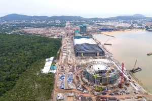 フーコック島のAPEC関連施設建設現場